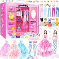 75PCS Doll Clothes and Accessories with Closet for 11.5 Inch Doll X3063