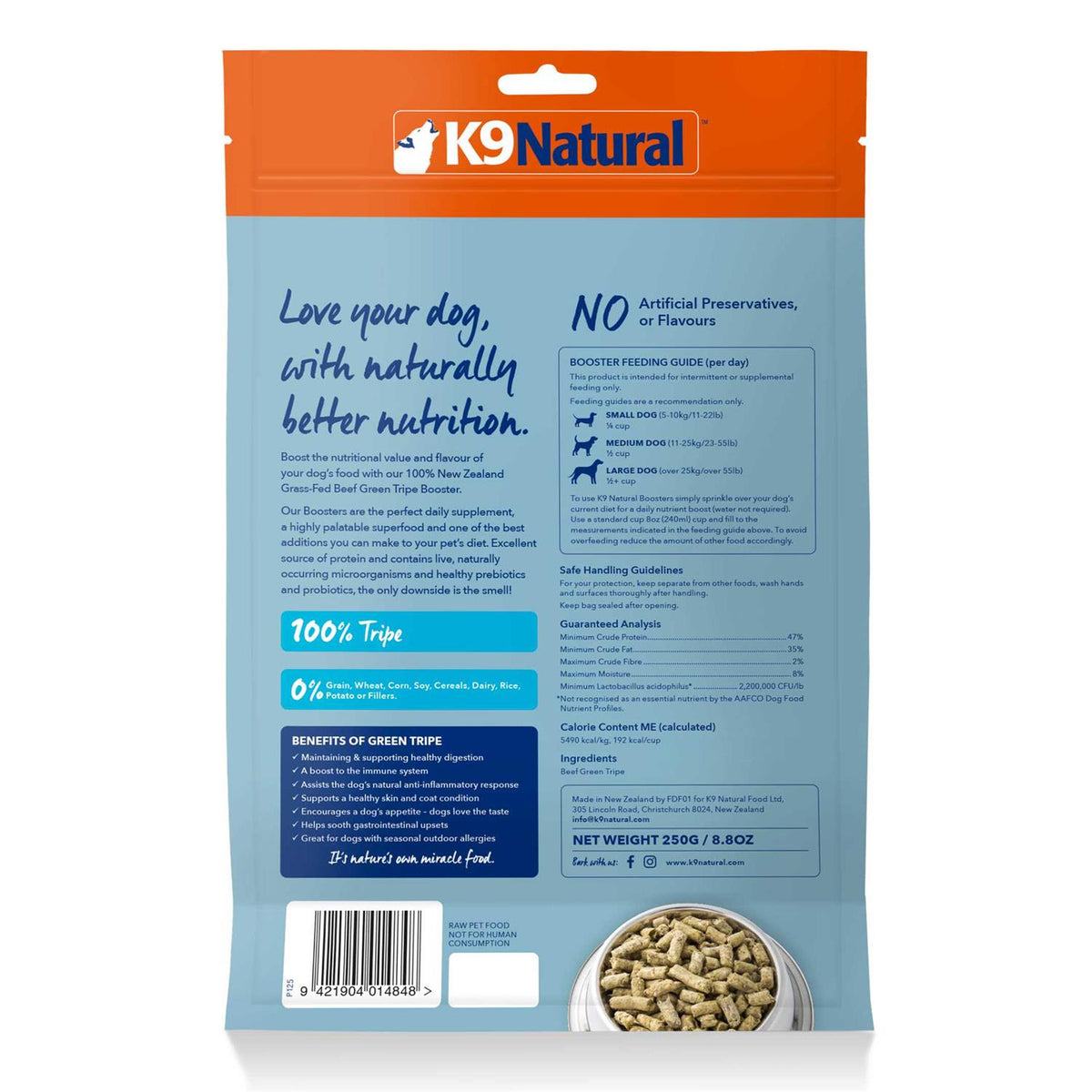 Beef Green Tripe Freeze-Dried Booster T10695