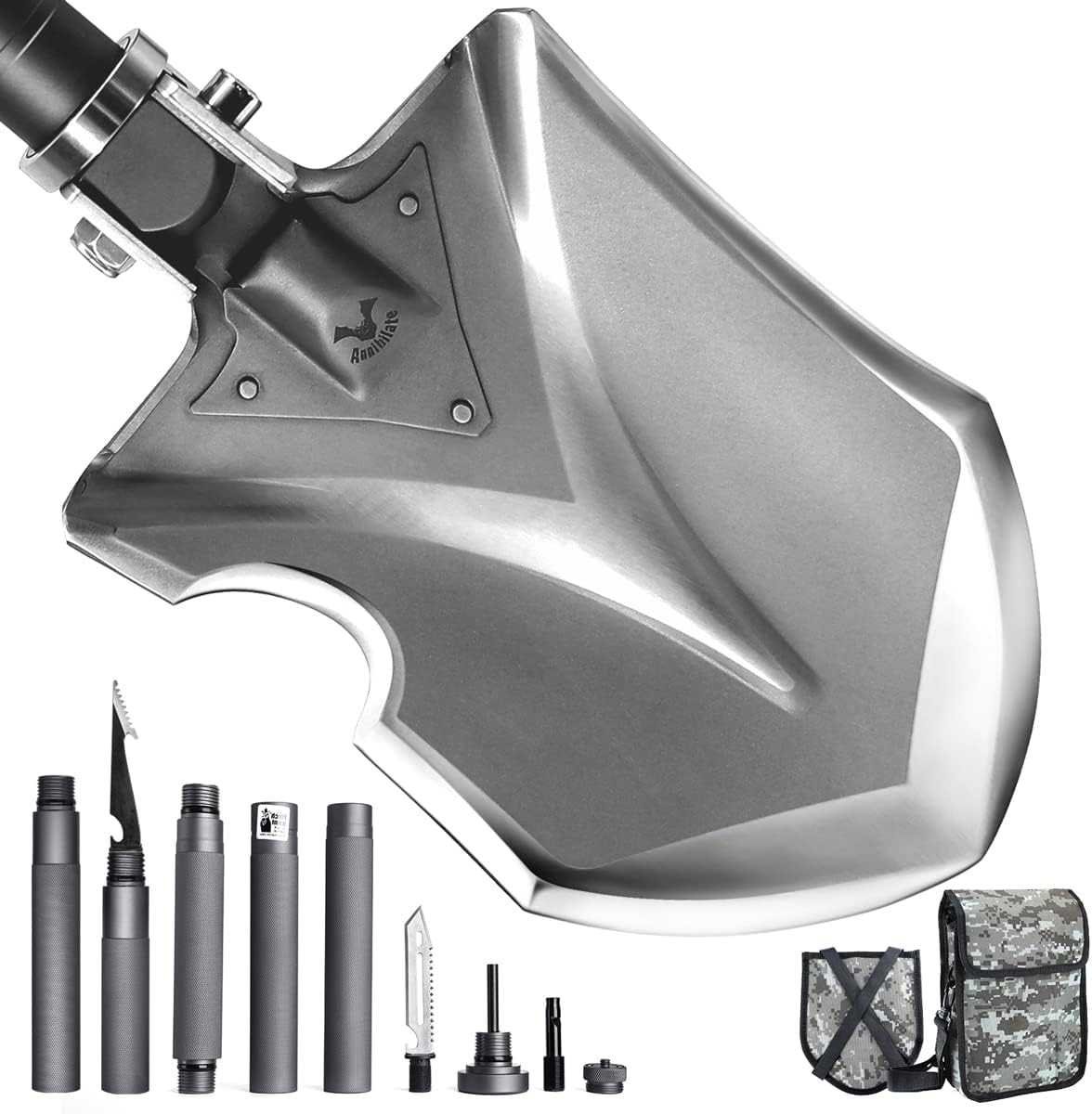 Folding Multifunctional Survival Shovel W224802
