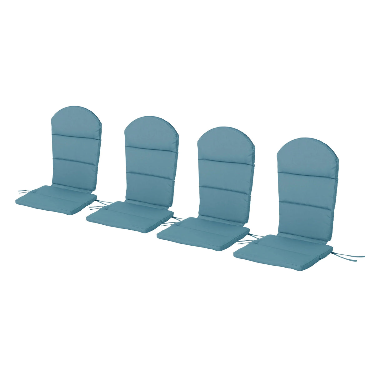 Water Resistant Fabric Adirondack Chair Cushions, Set of 4, Dark Teal L6555