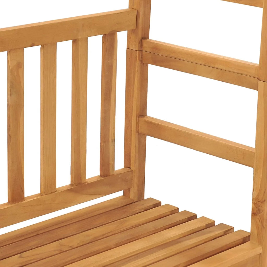 Teak Wood Garden Bench with Pergola Q59752