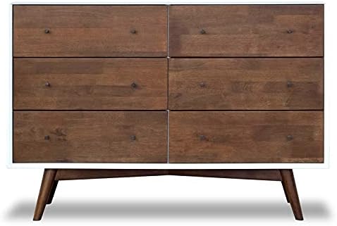 White 6-Drawer Solid Wood Dresser W767702