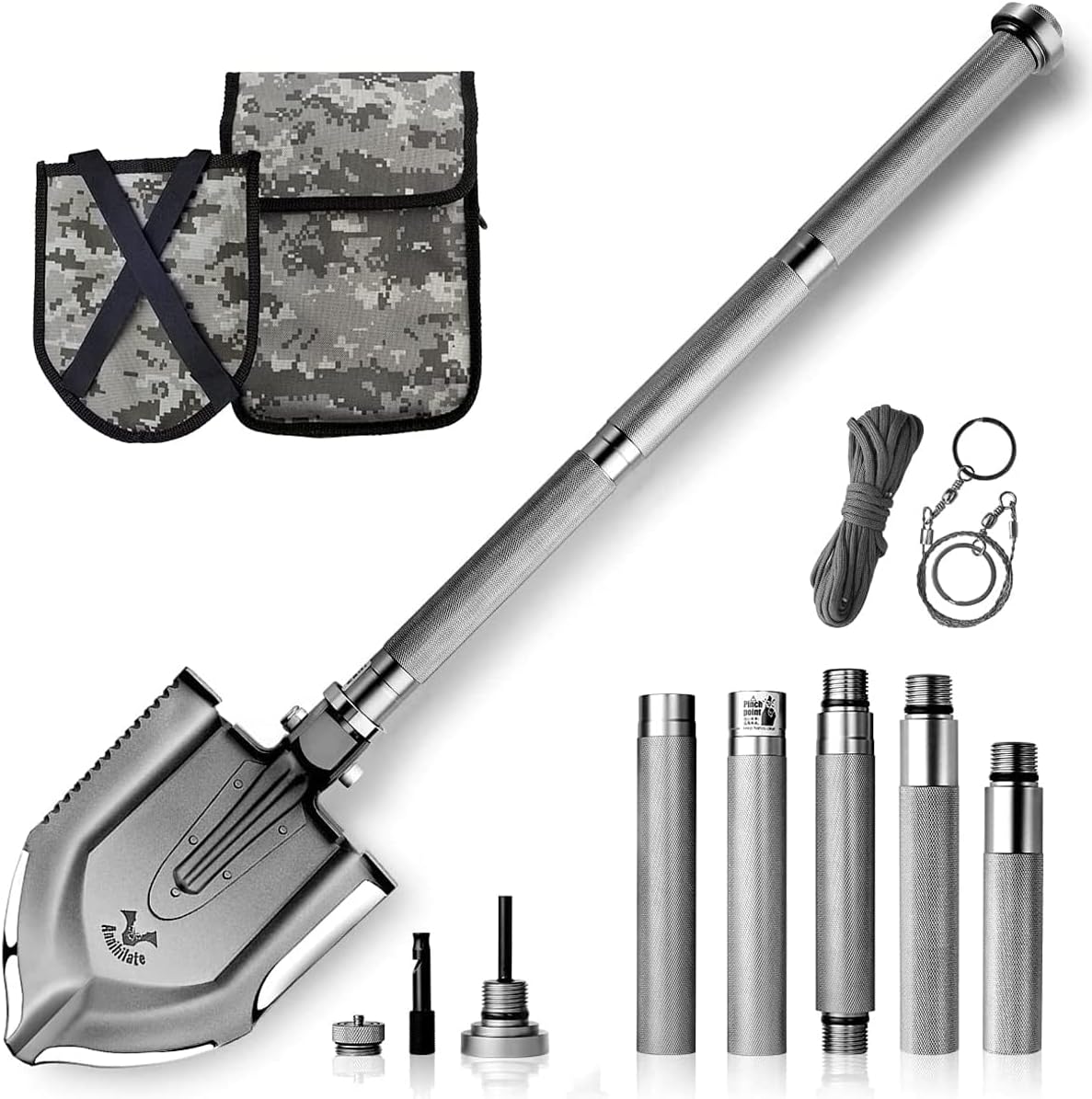 Folding Multifunctional Survival Shovel W224802