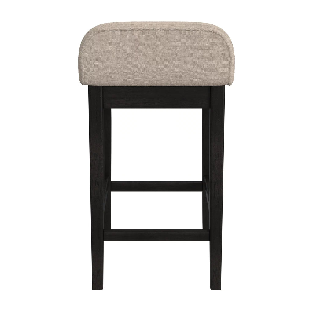 Black Light Beige Wood Counter Stool H731510