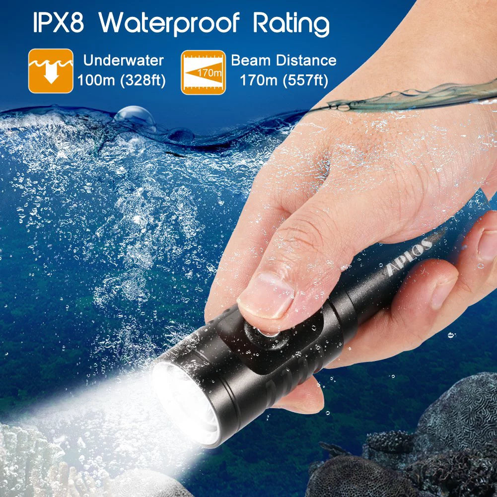 IPX8 Waterproof 1050lm Diving Flashlight I950342