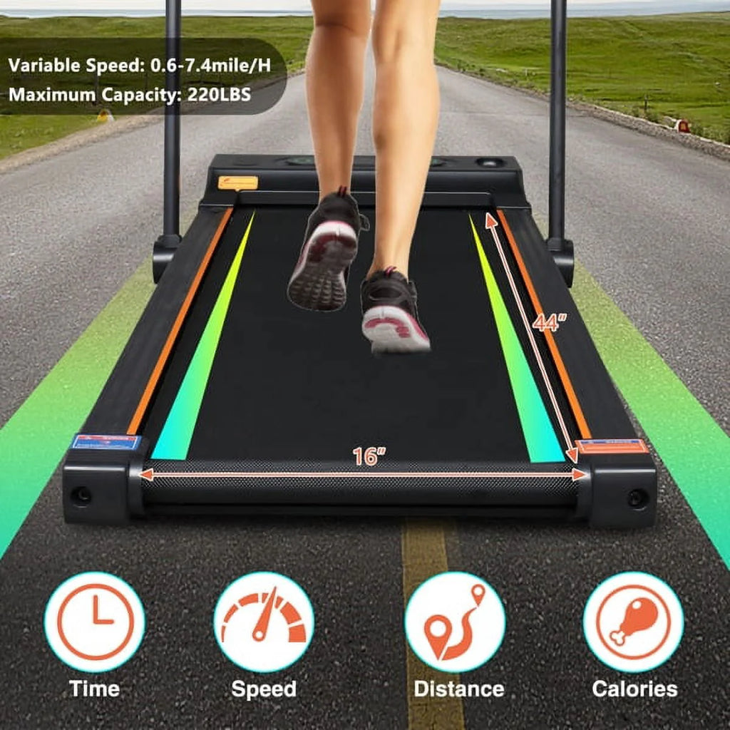 Folding Electric Treadmill with LCD Monitor L6529