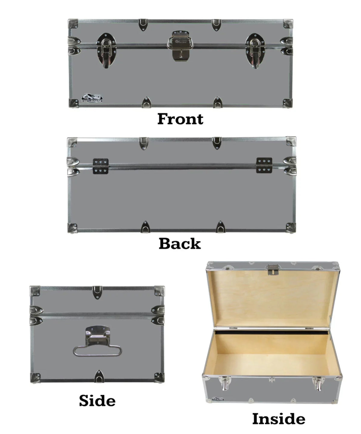 Steel Footlocker Trunk P797