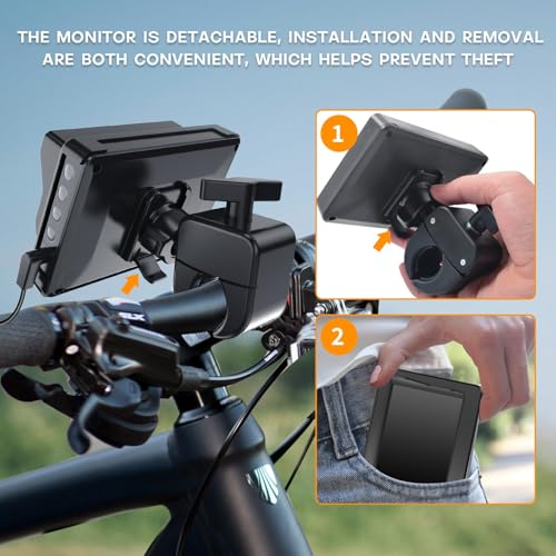 Bicycle Rear View Camera with 4.3'' HD Monitor I797