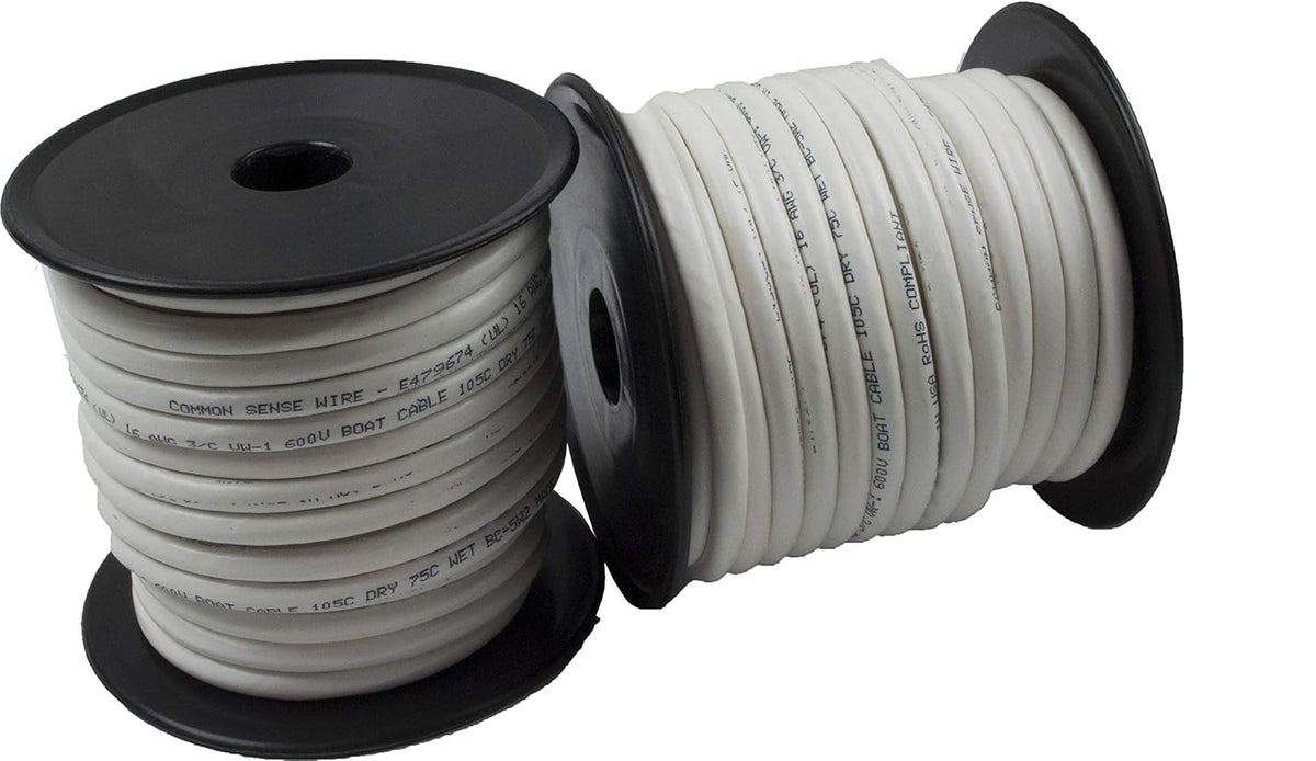 10/2 AWG Tinned Copper Duplex Round Marine Wire F7197