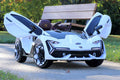 White 12V Kids Ride on Car with Remote H49406