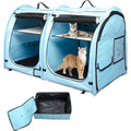 Portable Twin Compartment Cat Cage P304413
