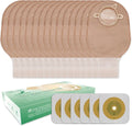 21 PCS Two Piece Drainable Ostomy Pouches with Barrier T242