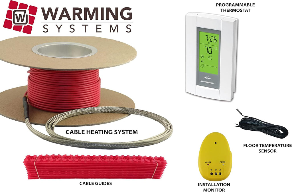 50 Sqft Electric Radiant Floor Heat Heating System with Digital Thermostat E684586