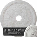 Hand-Painted Ultra Pure White Ceiling Medallion S3290