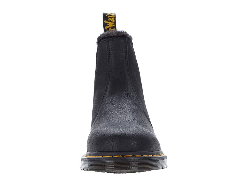 Black Faux Fur Lined Chelsea Boots G310