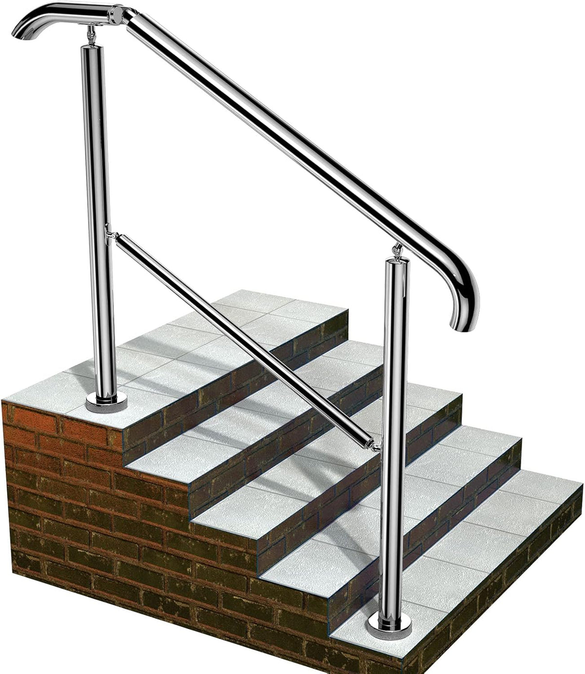 Stair Railing for 1, 2, 3 Steps X9511