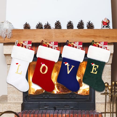20 Inches Red Velvet Christmas Stockings A941388