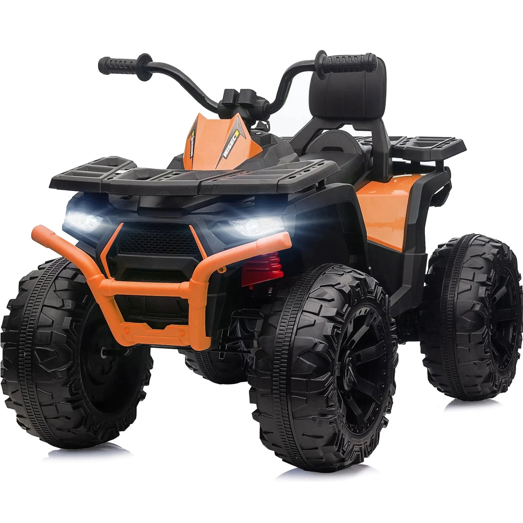 24V Kids ATV 4-Wheeler with 400W Motor, 2 Seater - Black L965