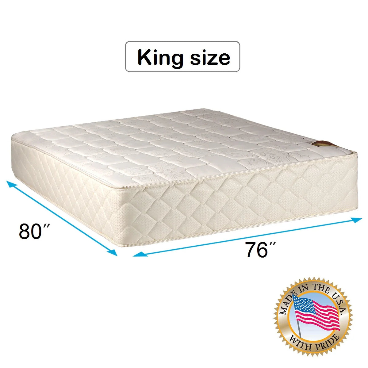 King 76x80x12 Mattress S336243