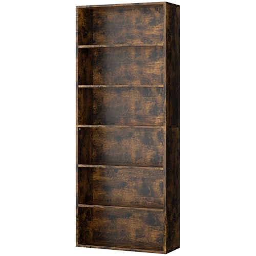 6-Tier Black Bookshelf K13023