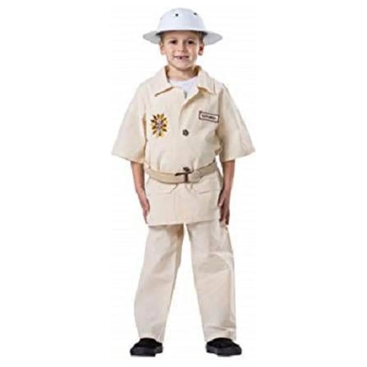 Kids Safari Explorer Shirt Pant Costume with Belt & Pith Helmet M690