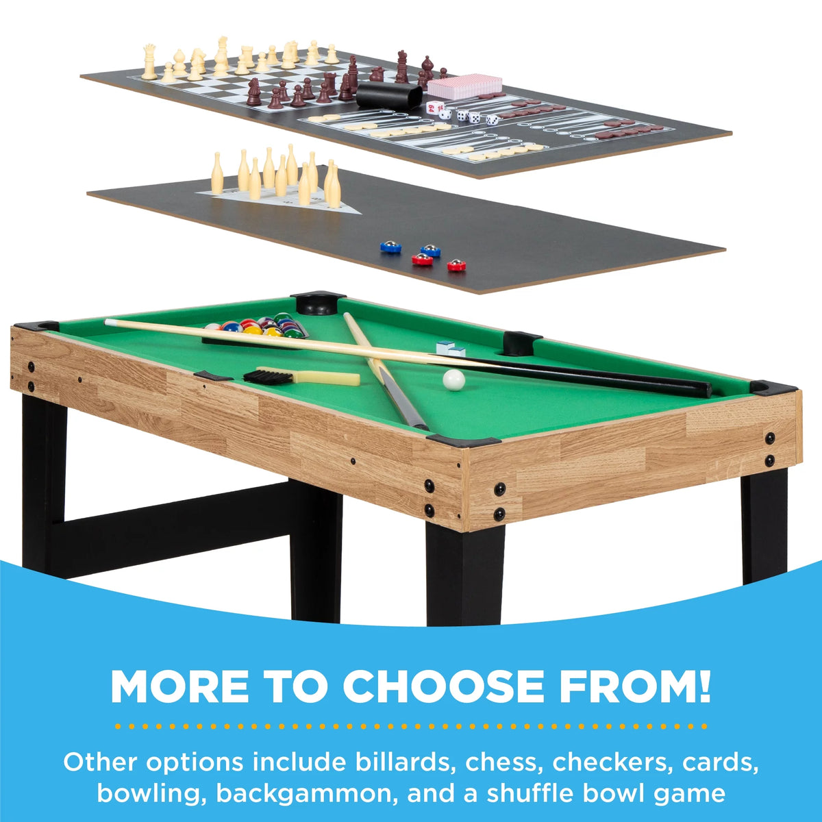 2x4ft 10-in-1 Combo Game Table Set M551581