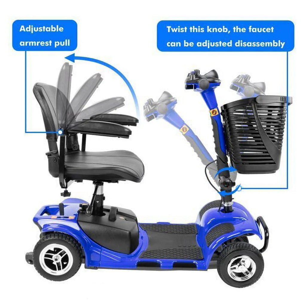 4 Wheel Folding Electric Powered Mobility Scooter P107902