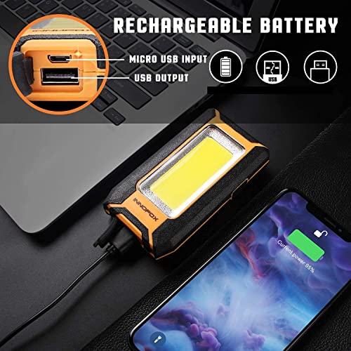 2 Pack LED Rechargeable Magnetic Work Light 40W 1500 Lumens B448