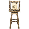 Counter Height Swivel Barstool with Back D115