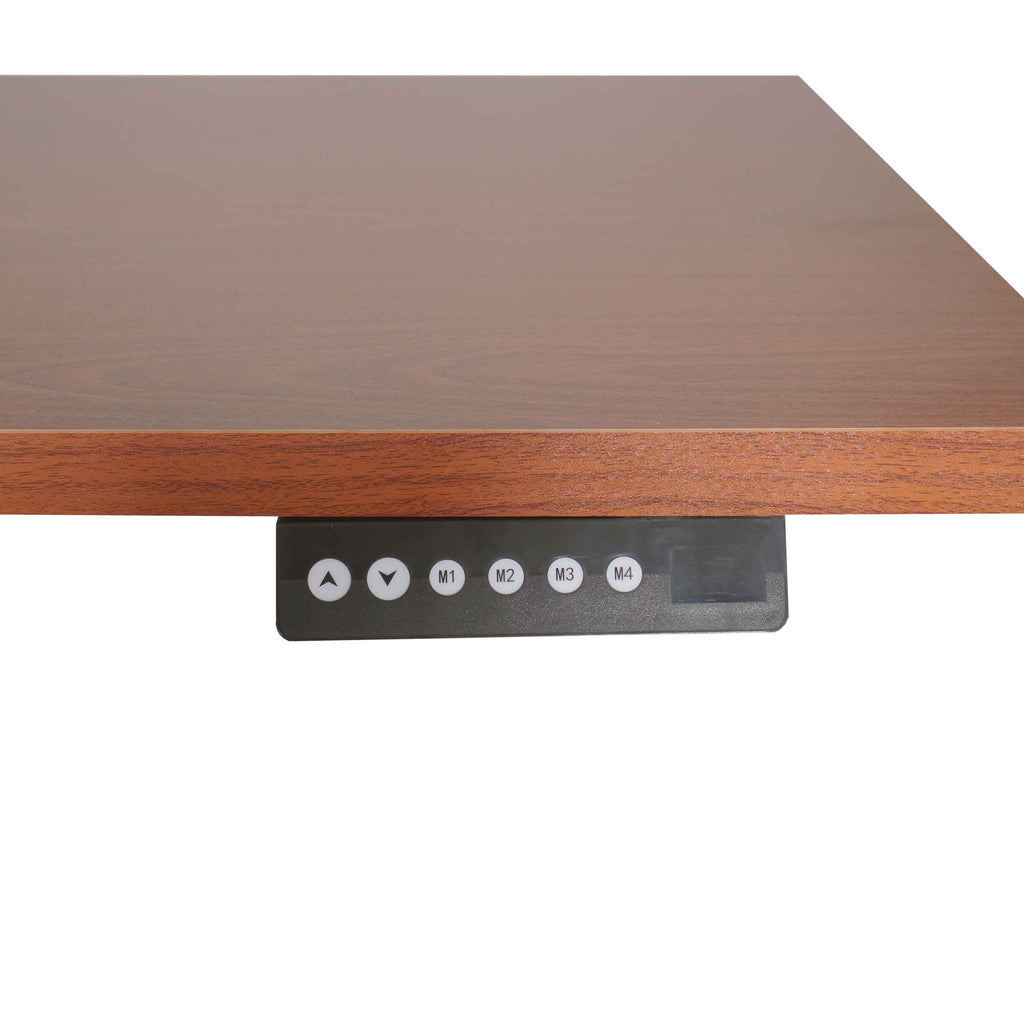 Adjustable Sit/Stand Desk 30" x 60" Cherry Finish Black Frame J445