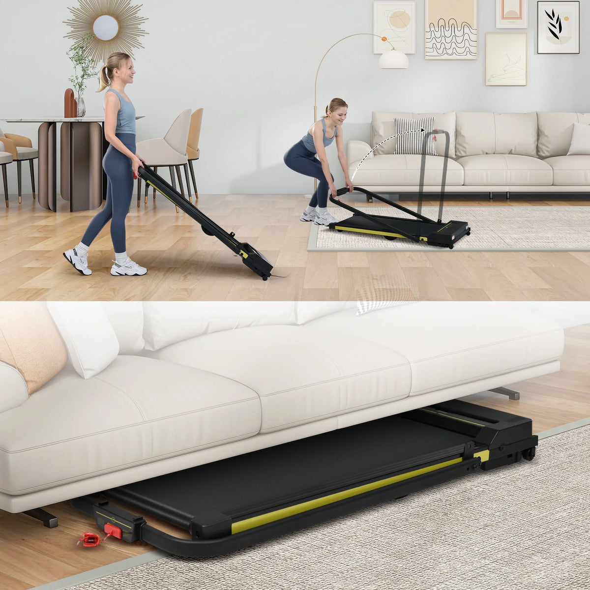 2 in 1 Folding Treadmill X542370