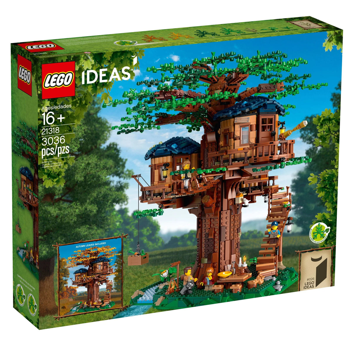 Tree House Model Construction Set with 3 Cabins E489