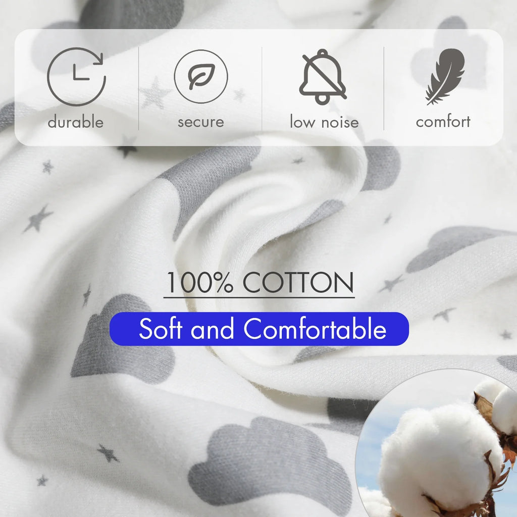 Organic Cotton Swaddle Blankets 4-Pack N22802