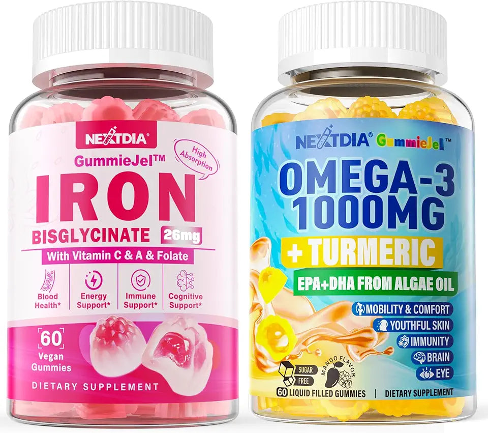 Vegan Omega-3 Gummies + Iron Bisglycinate 26mg N7612