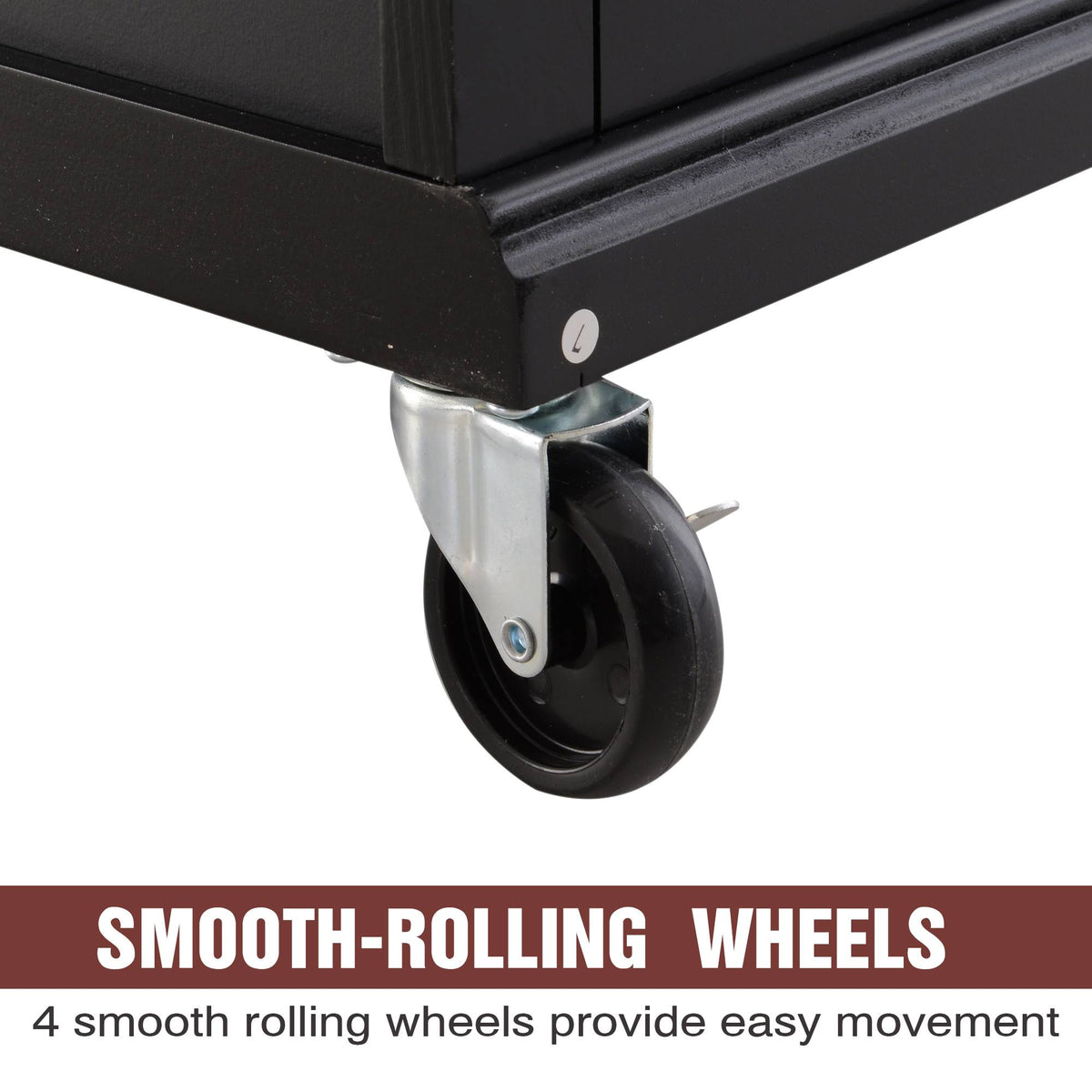 Wood Stainless Steel Rolling Kitchen Island Utility Cart G633396