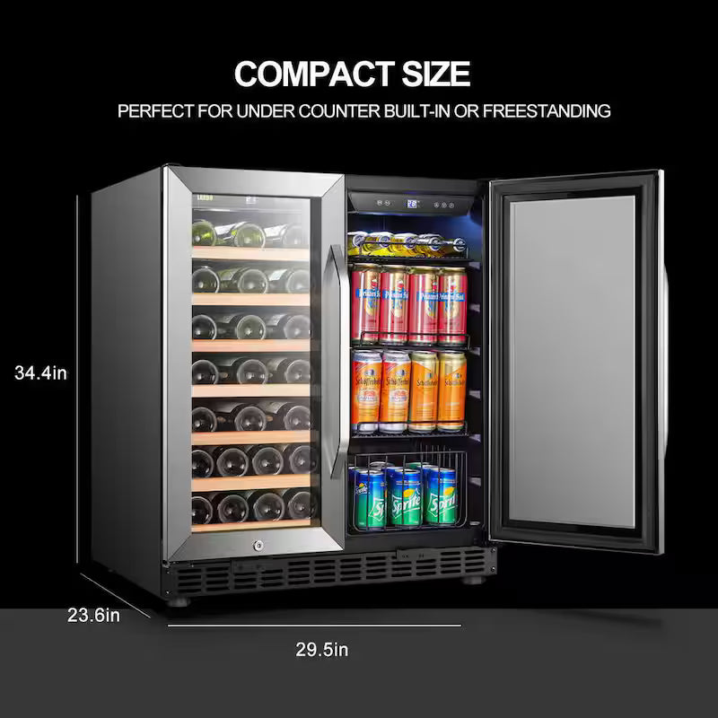 30 in. Dual Zone Beverage and Wine Cooler P5729
