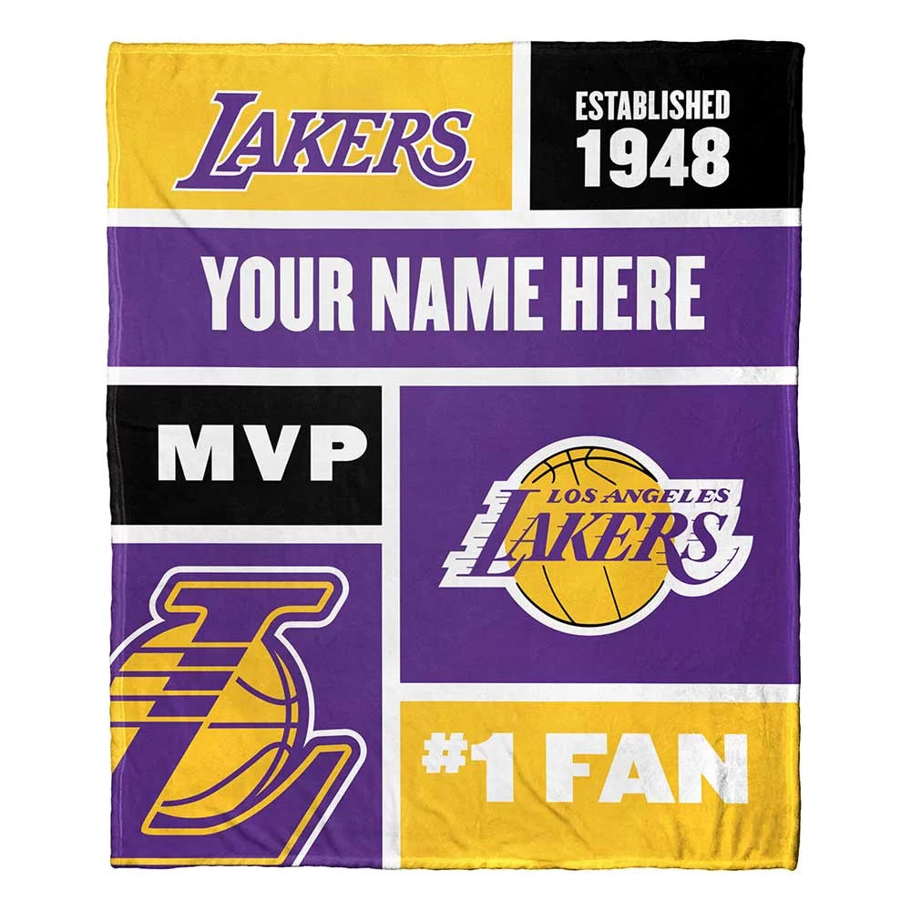 NBA Colorblock Silk Touch Throw Blanket K3526