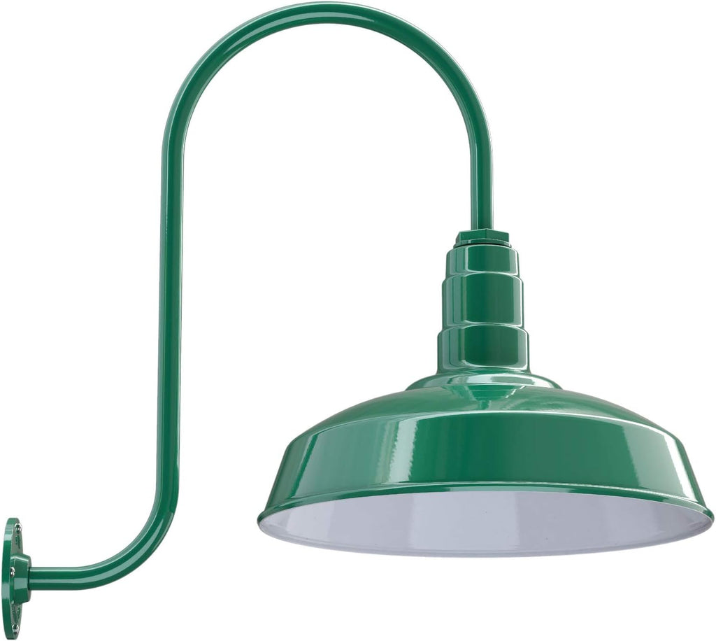 Gooseneck Barn Light 23 Gooseneck Matte Black X491579