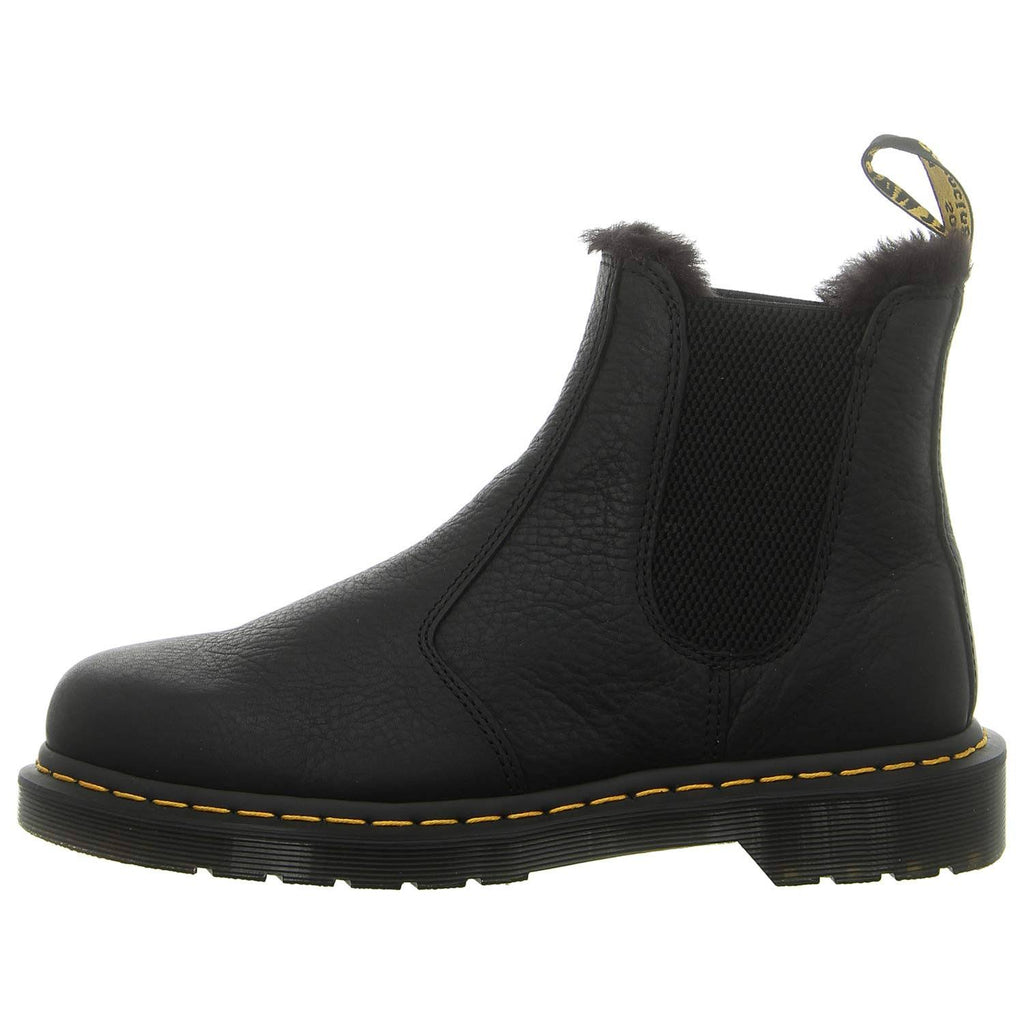 Black Faux Fur Lined Chelsea Boots G310