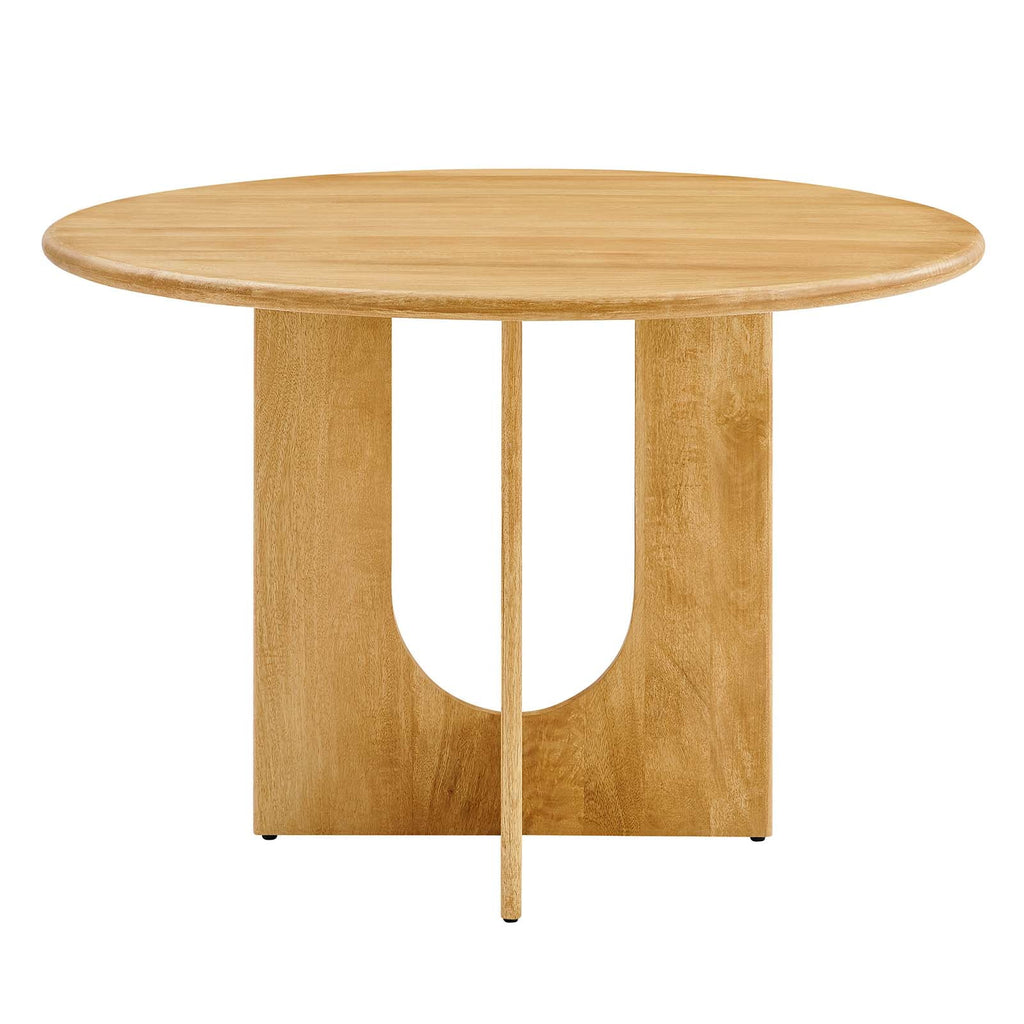 Round 48" Oak Wood Dining Table Z124819