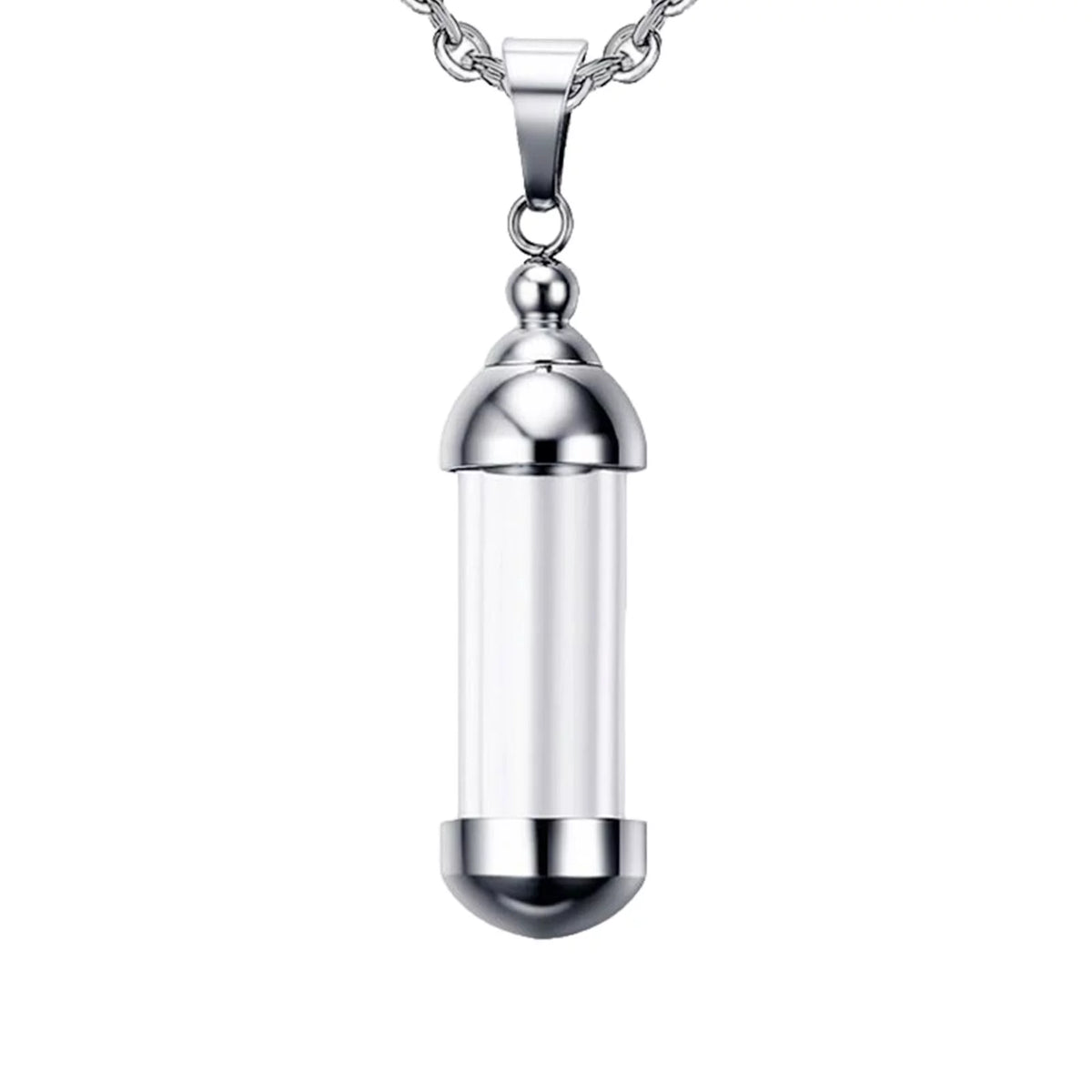 Glass Vial Pendant Necklace J900