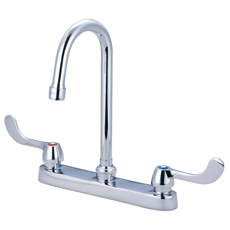 Cast Brass Double Handle Kitchen Faucet Y857840
