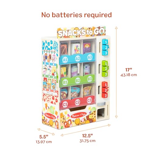 Wooden Vending Machine Toy with Play Food and Play Money U258640