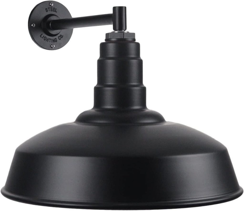Gooseneck Barn Light 23 Gooseneck Matte Black X491579
