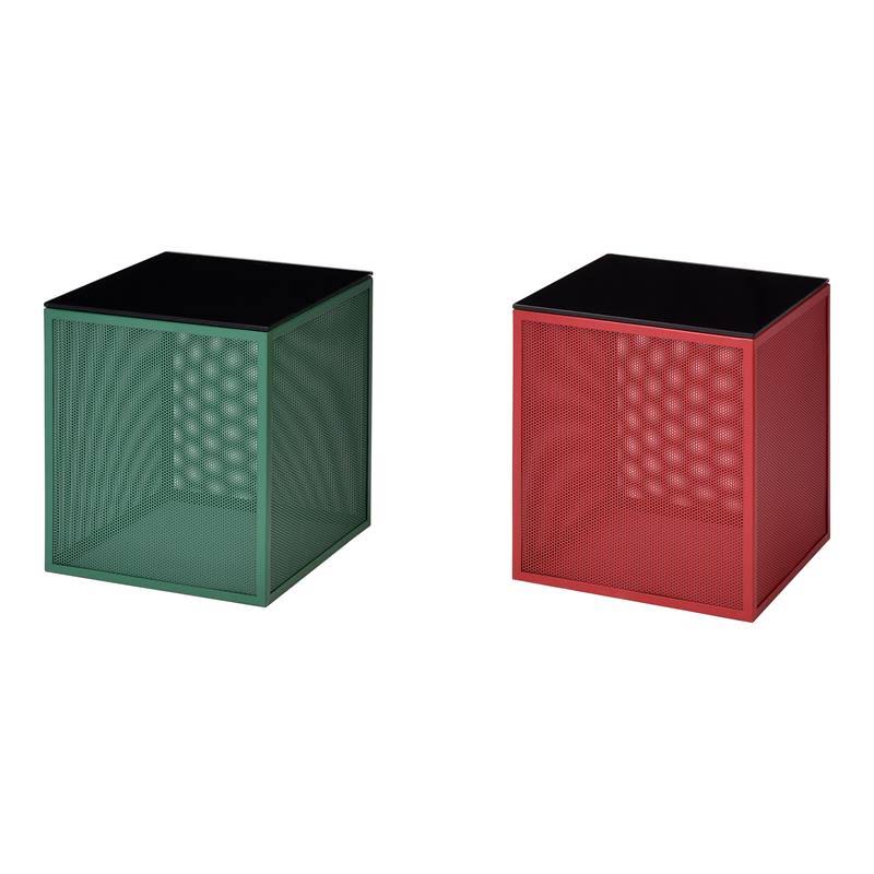 Contemporary Glass Top Side Table C8851