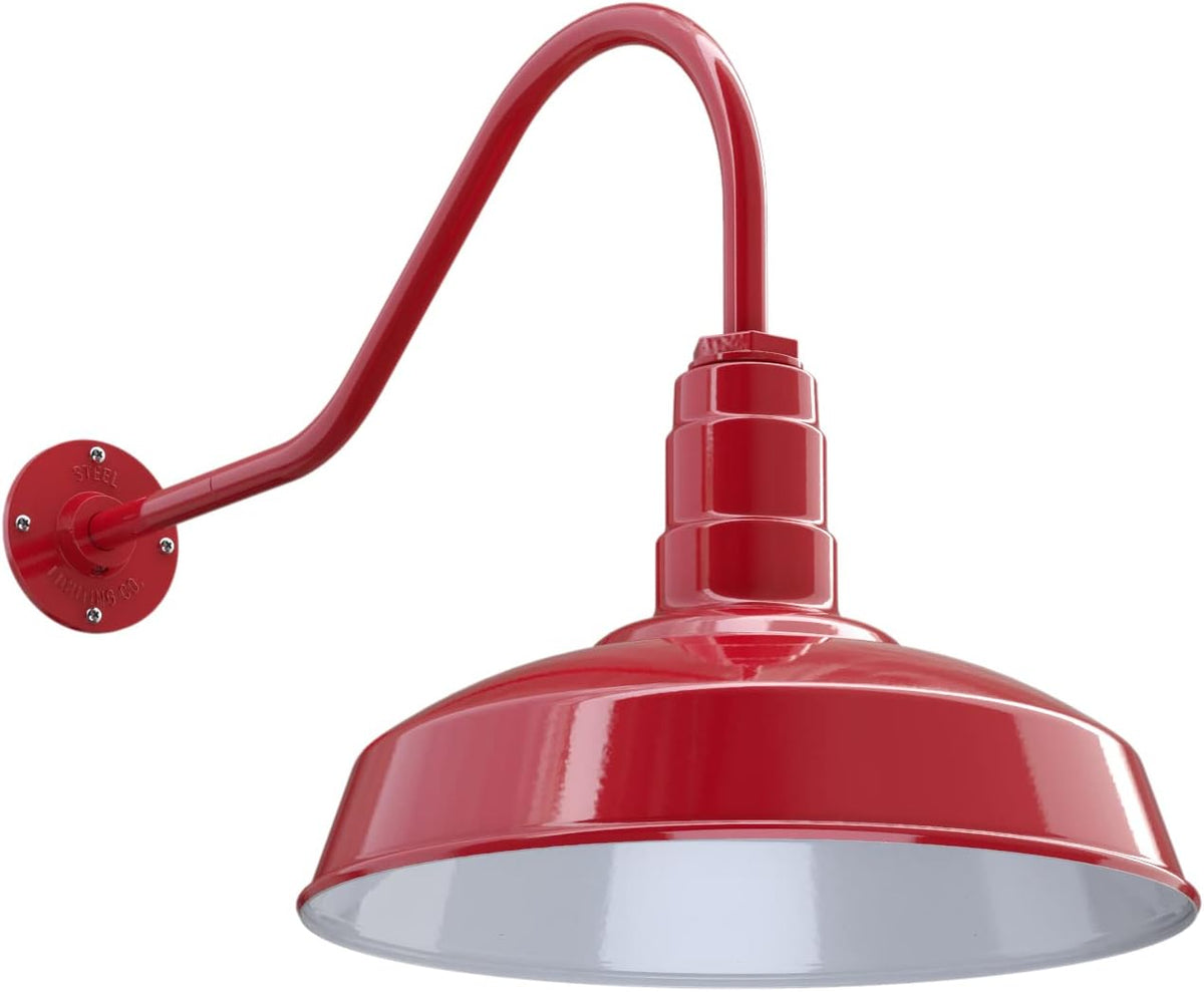 Gooseneck Barn Light 23 Gooseneck Matte Black X491579