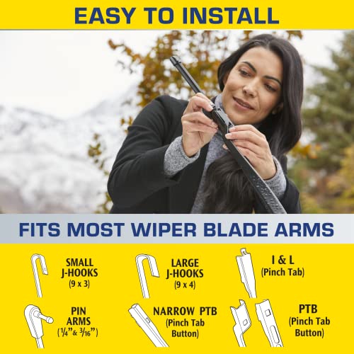 22 Inch Water Repellent Wiper Blades Pack Of 2 O53477