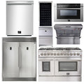 48 Inch Dual Fuel Range, Range Hood, Refrigerator, Microwave Drawer, Dishwasher, Wine Cooler O966