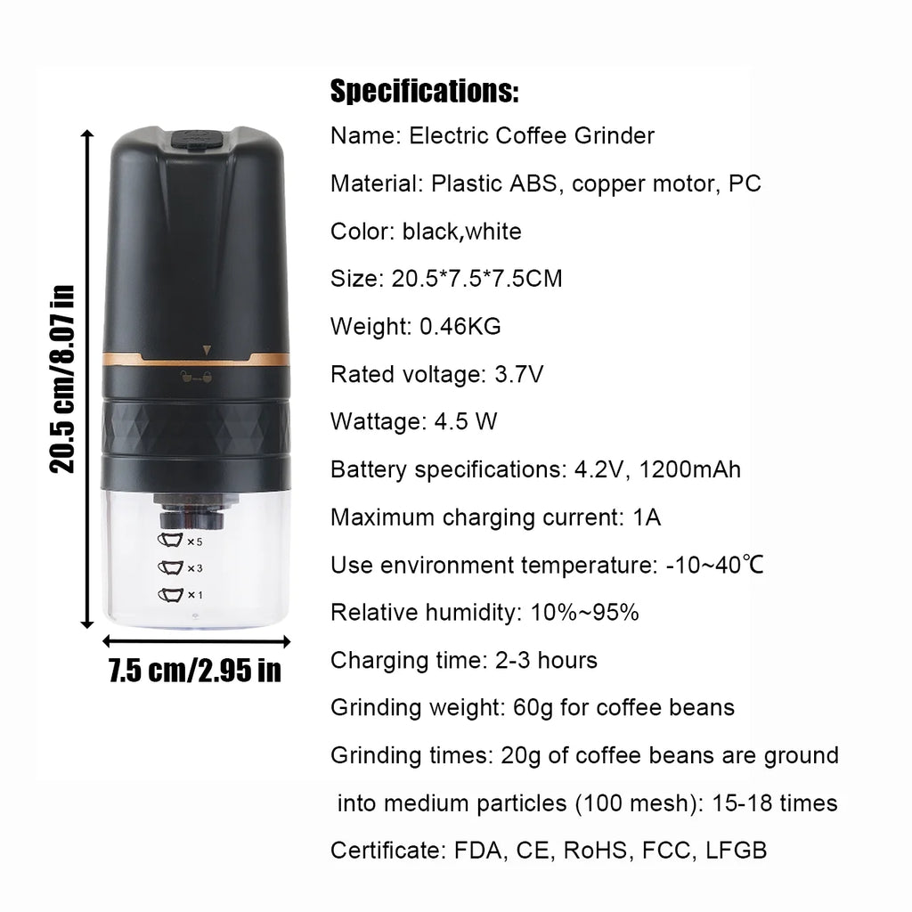 Cordless Burr Electric Coffee Grinder K1289