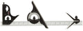18" Combination Set with Square, Center and Reversible Protractor Head and Blade W434443